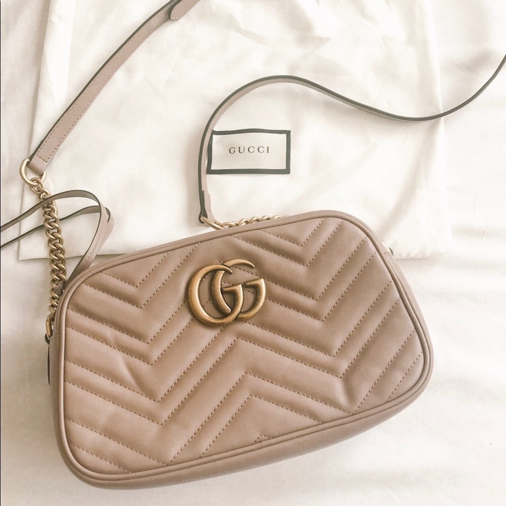 Gucci Marmont Metalasse Leather Bag - Picture 1 of 3